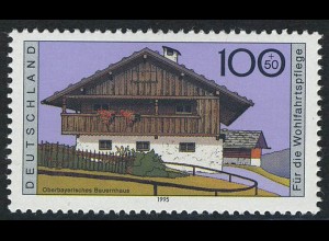 1822 Wohlfahrt Bauernhäuser 100+50 Pf Oberbayern **