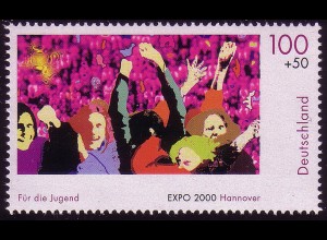 2117 EXPO 2000 100+50 Pf Jugendfestival **