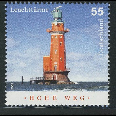 2556 Leuchtturm Hohe Weg Außenweser **