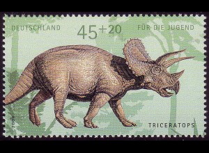 2687 Dinosaurier 45+20 C Triceratops aus Block 73 **