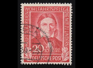 119 Friedrich Fröbel 20+10 Pf O gestempelt
