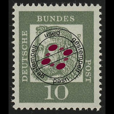 350y (fluoresz.) Bedeutende Deutsche 10 Pf Albrecht Dürer O