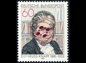 1082 Elly Heuss-Knapp O gestempelt