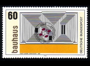 1165 Bauhaus Josef Albers 60 Pf O gestempelt
