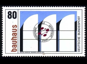 1166 Bauhaus Walter Gropius 80 Pf O gestempelt