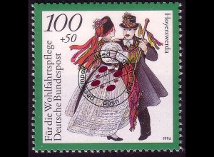 1760 Wohlfahrt Deutsche Trachten 100+50 Pf Sachsen O