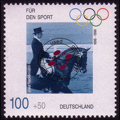 1862 Olympiasieger 100+50 Pf Neckermann O