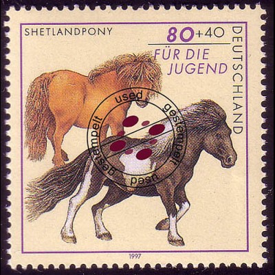 1921 Jugend Pferderassen Shetlandpony O