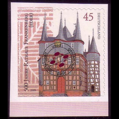 2718 Rathaus Frankenberg/Eder SELBSTKLEBEND aus MH 78, O