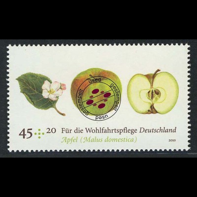 2769 Wofa Obst 45+20 C Apfel O gestempelt