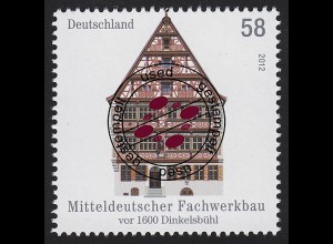 2970 Mitteldeutscher Fachwerkbau Dinkelsbühl, gestempelt O