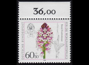 1226 Wohlfahrt Orchideen 60+30 Pf ** Oberrand