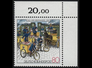1337 Tag der Briefmarke ** Ecke o.r.