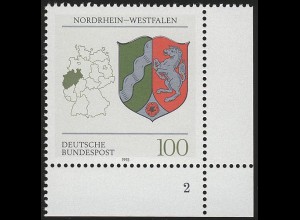 1663 Nordrhein-Westfalen 100 Pf ** FN2