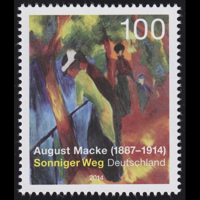 3103 August Macke - Gemälde Sonniger Weg **