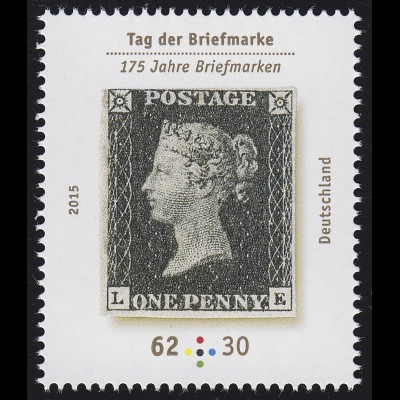3173 Tag der Briefmarke - One Penny Black, postfrisch **
