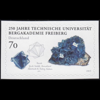 3198 Universität Bergakademie Freiberg 70 Cent, selbstklebend aus FB 52, **