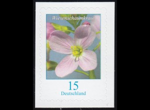 3431 Blume Wiesenschaumkraut 15 Cent, selbstklebend auf neutraler Folie, **