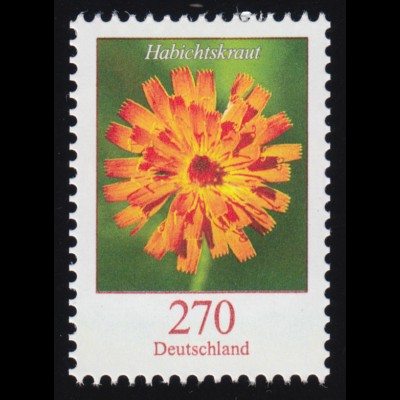 3475II Blume Habichtskraut 270 Cent, nassklebend, Raster 15/75, postfrisch **
