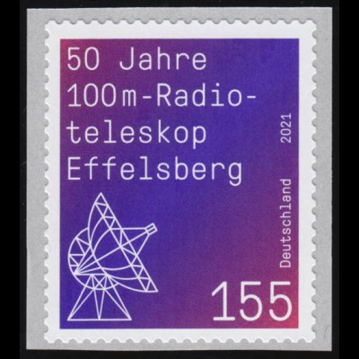3622 Radioteleskop Effelsberg, selbstklebend von der Rolle, ** postfrisch