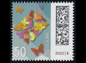 3714AI Schmetterlingsbrief 50 Cent, ** postfrisch