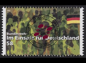 3015 Bundeswehr im Einsatz für Deutschland, O gestempelt