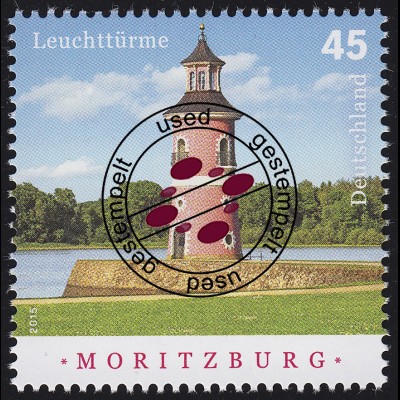 3156 Leuchtturm Moritzburg / Sachsen, gestempelt O