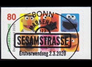 3534 Sesamstraße, selbstklebend aus FB 99, EV-O Bonn