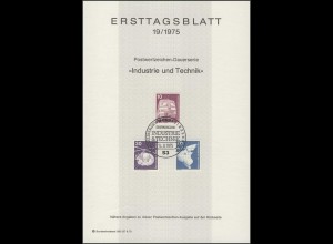 ETB 19/1975 Industrie Technik: Triebzug, Hubschrauber, Schiffbau