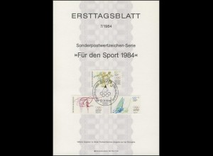 ETB 07/1984 Sporthilfe: Olympische Sommerspiele