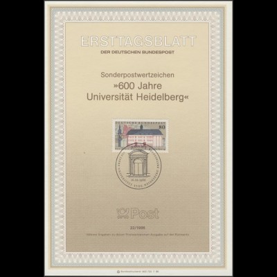 ETB 22/1986 Universität Heidelberg