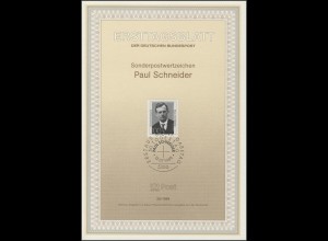 ETB 25/1989 Paul Schneider, Widerstandskämpfer