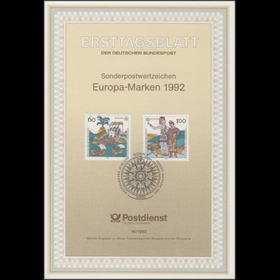 ETB 16/1992 - Europa: Entdeckung Amerikas