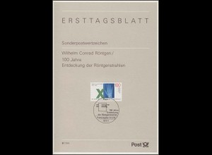 ETB 08/1995 - Wilhelm Conrad Röntgen, Nobelpreis