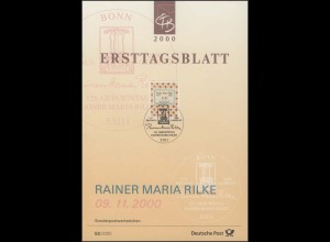 ETB 52/2000 Rainer Maria Rilke, Schriftsteller