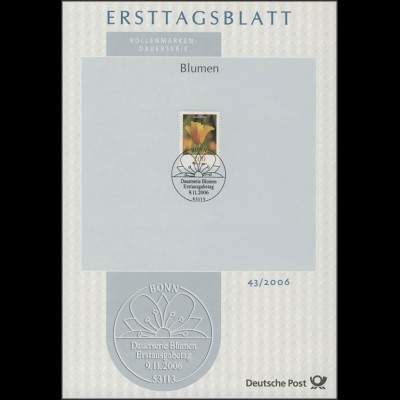 ETB 43/2006 Blumen, Goldmohn 2,00 Euro