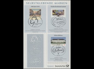 ETB S/2007 Selbstklebende Marken, 1000 Jahre Fürth etc.
