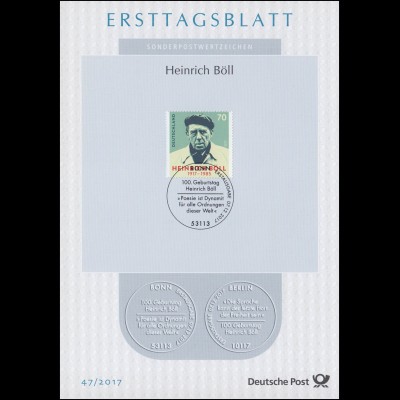 ETB 47/2017 Heinrich Böll, Schriftsteller