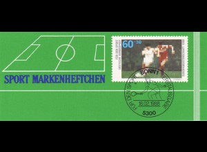 Sport 1988 Fußball 60 Pf, 6x1353, ESSt Bonn
