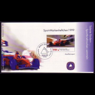 Sport 1999 Automobilrennsport 110 Pf mit 5x2032 postfrisch **