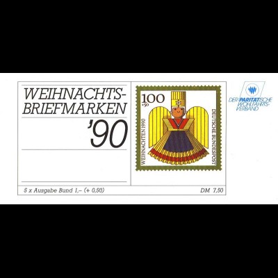 DPWV/Weihnachten 1990 Rauschgoldengel 100 Pf, 5x1487, postfrisch
