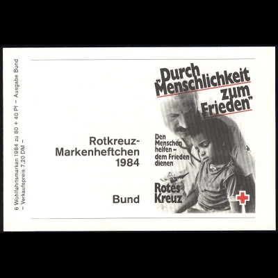 DRK/Wofa 1984 Orchideen - Violetter Dingel 80 Pf, 6x1227, ESSt Bonn
