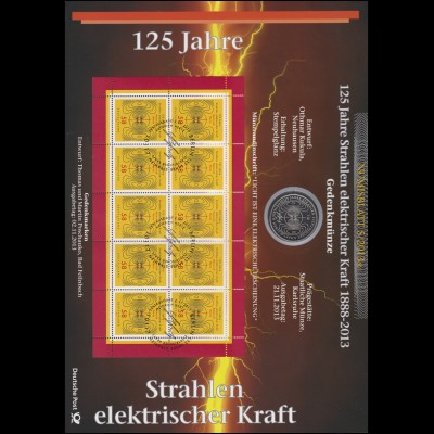 3036 Heinrich Hertz - 125 Jahre Strahlen elektrischer Kraft - Numisblatt 5/2013