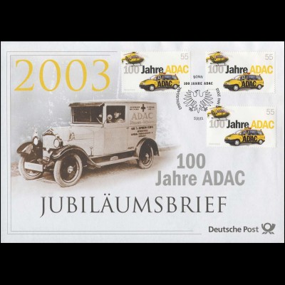 2340 100 Jahre ADAC 2003 - Jubiläumsbrief
