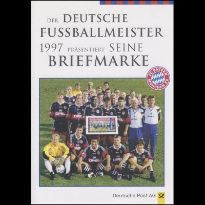 1958 Fußballmeister FC Bayern München - EB 4/1997