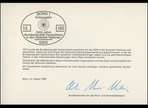 MinKa 17/1983 Deutschland Mitglied der UNO