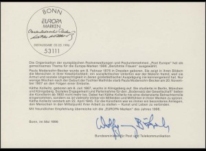 MinKa 12/1996 Europa: Frauen, Modersohn-Becker, Kollwitz