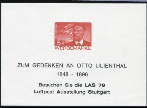 Sonderdruck LAS Stuttgart Otto Lilienthal 1978 - mit Zusatzzeilen