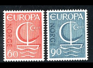 Europaunion 1966 Norwegen 547-548, Satz ** / MNH