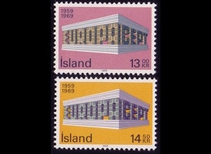 Europaunion 1969 Island 428-429, Satz ** / MNH